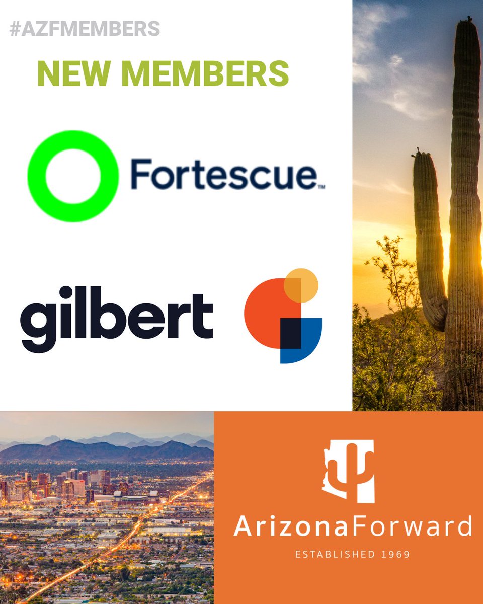 Join us in giving a warm welcome to Arizona Forward's newest members! 🎉🌵 We're excited to have them on board as we work towards a sustainable future for our beautiful state. #ArizonaForward #Sustainability #NewMembers #AZFmember