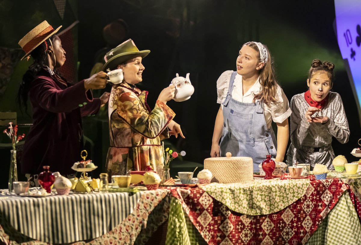 derbytheatre's tweet photo. ✨ "Alice In Wonderland is a stylish, thought-provoking production that will keep people of all ages entertained for hours." says @Derbyworld_ in their wonderful review of our Summer production! ♥ ♣

Read more: https://t.co/Se47gFs6xI

Don't miss out — only a few performances left!
Book your tickets today! 🎟️ — https://t.co/up0tnc7Pka
Showing until Sat 6 Jul  📆
📸 — © Pamela Raith