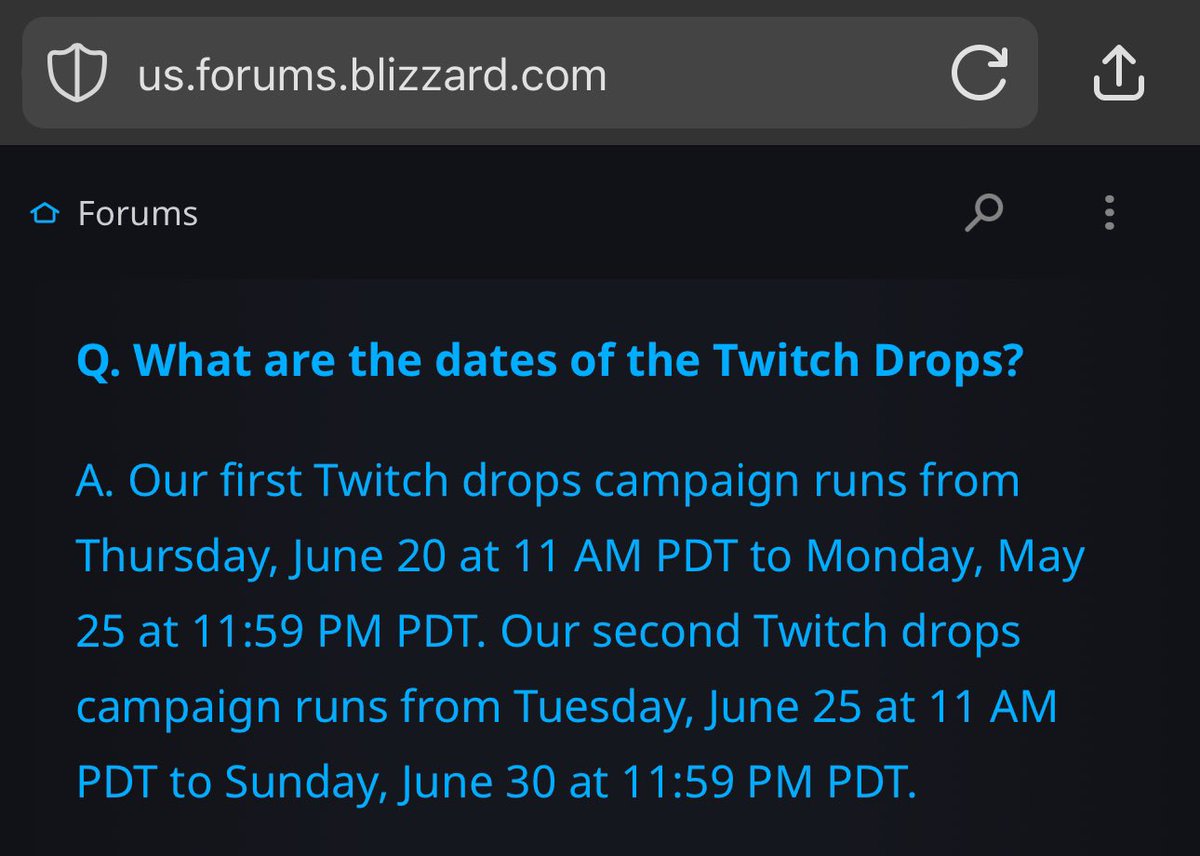 rb4havoc's tweet photo. @TwitchSupport you ended the second Overwatch campaign 21 hours early from when it was supposed to end. You ended it at 2:58 am PDT on 30 June, and according to @Blizzard_Ent @PlayOverwatch it was supposed to end at 11:59 PDT on 30 June. https://t.co/S3CJwgj9eS