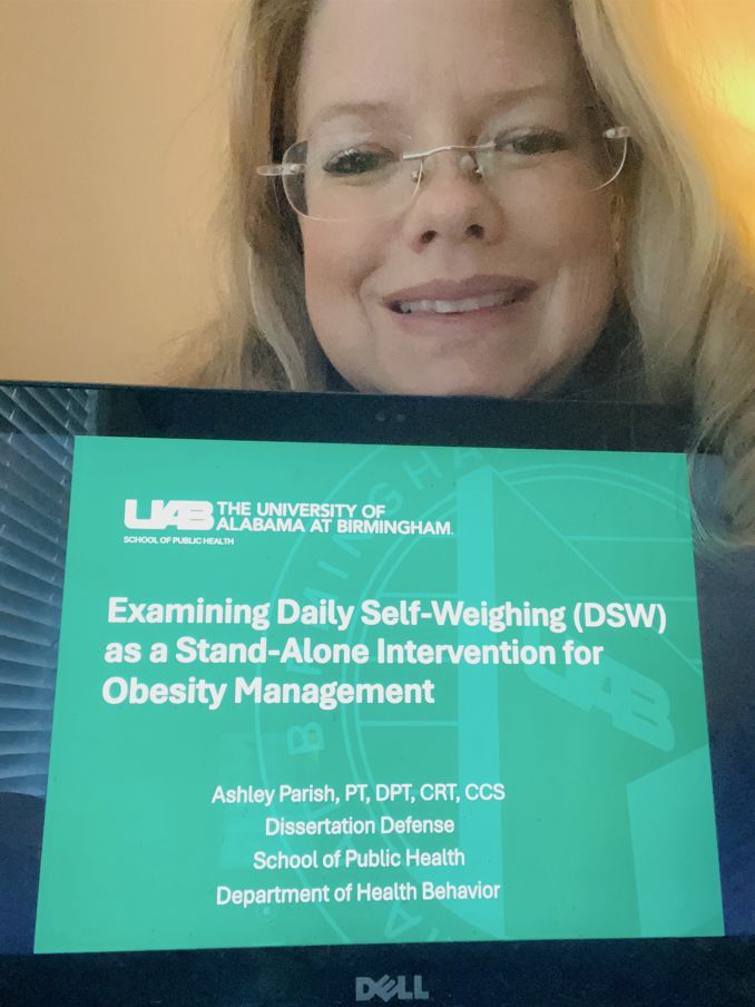 Please join us in congratulating Assistant Professor, Dr. @Ashley_ParishPT, on completing her PhD! We are so proud of you! 👏 ✨