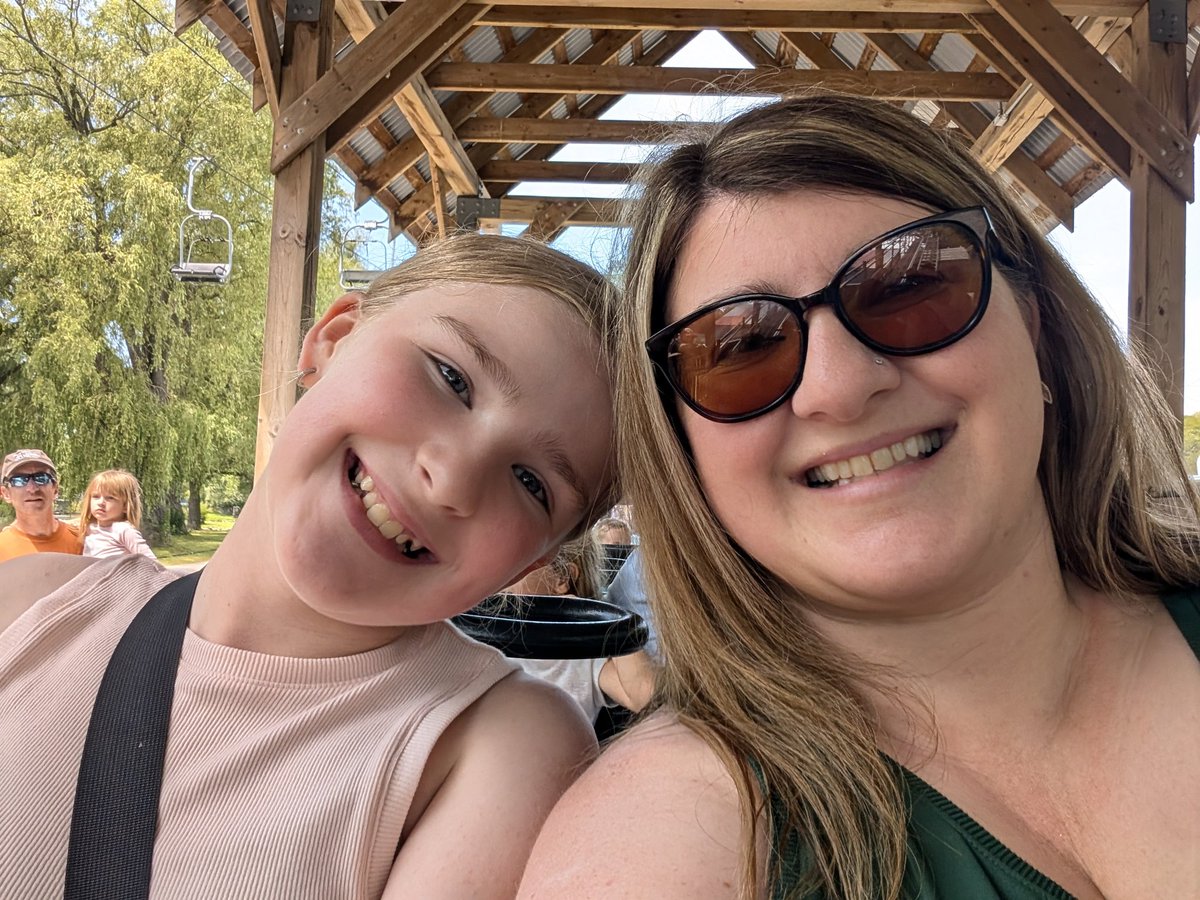 I was brave enough to try a roller coaster...you wouldn't want to see *my during the ride face*