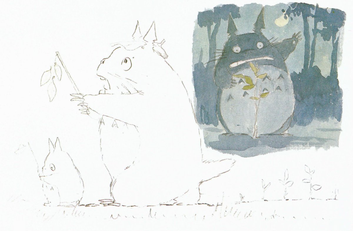 anime_'s tweet photo. Original sketches of My Neighbor Totoro https://t.co/jKjAHZHqhC