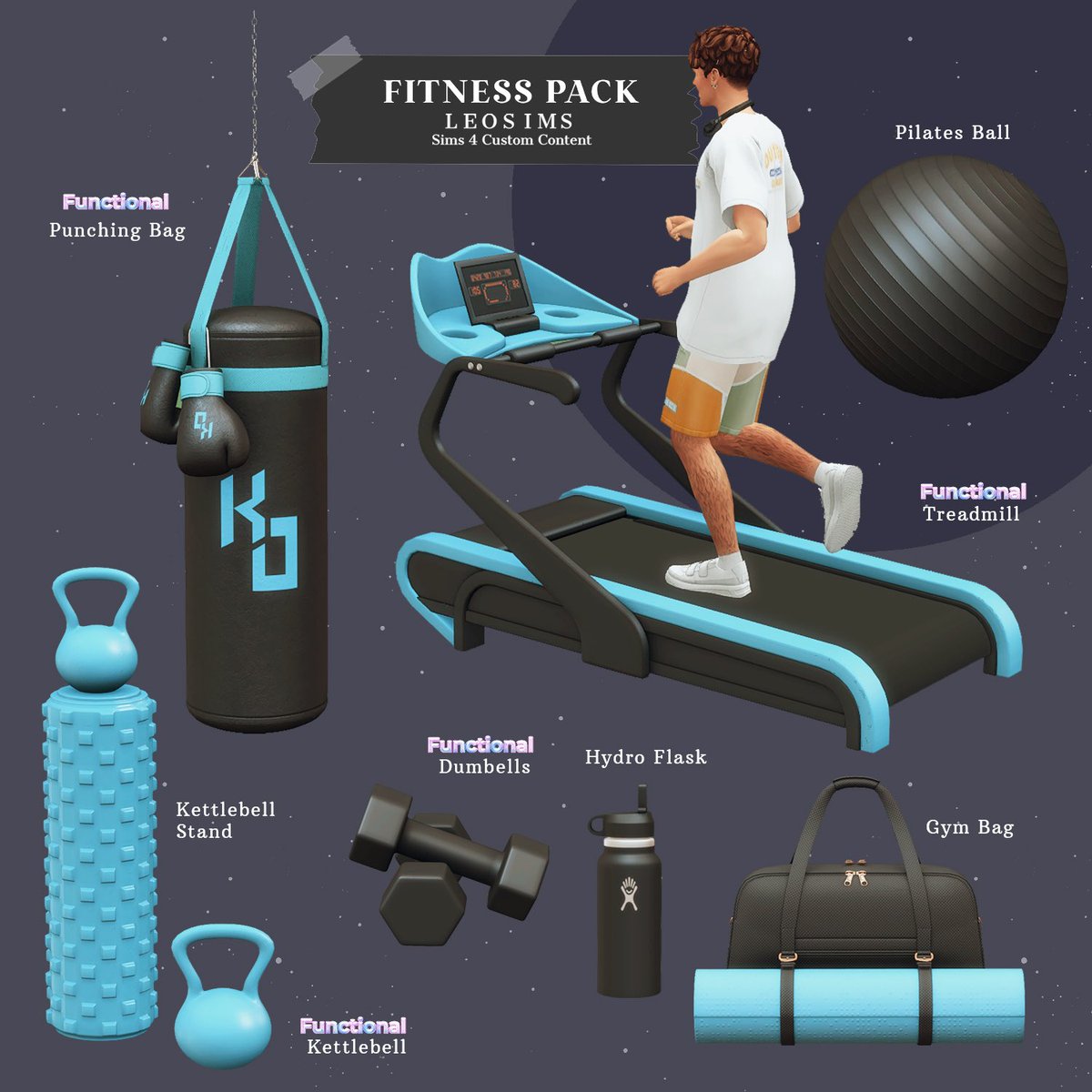 xxtinkerbell's tweet photo. The quality of this set in game is TOP TIER 🩷✨ I was lost for words when i came across this cc set, this just made my sims home gym 10x better! https://t.co/aZKglHxEIA
