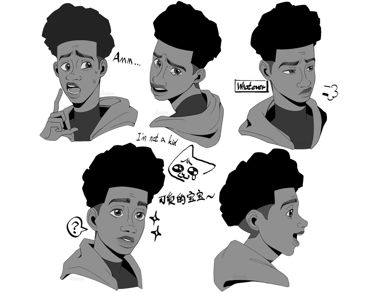 AmaraParanoia's tweet photo. He’s so adorable~ #MilesMorales #AcrossTheSpiderVerse #intothespiderverse https://t.co/1QMxJHk08U