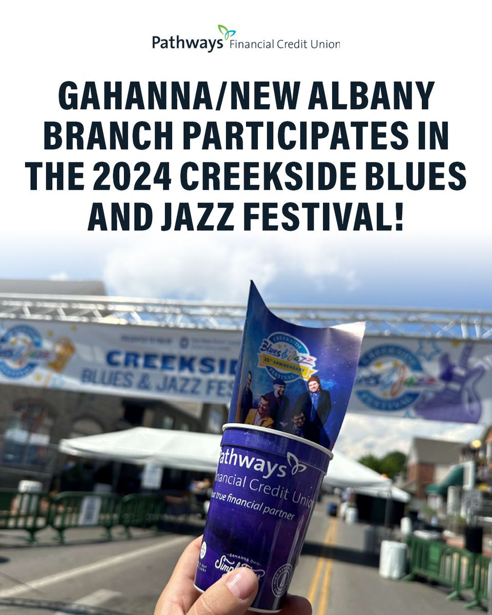 The Gahanna/New Albany branch had a blast at the 2024 Gahanna Creekside Blues and Jazz Festival! Held from June 14-16, the festival was filled with incredible music, community spirit, and SUPER cool Pathways branded cups. 

Thanks to everyone who joined us!