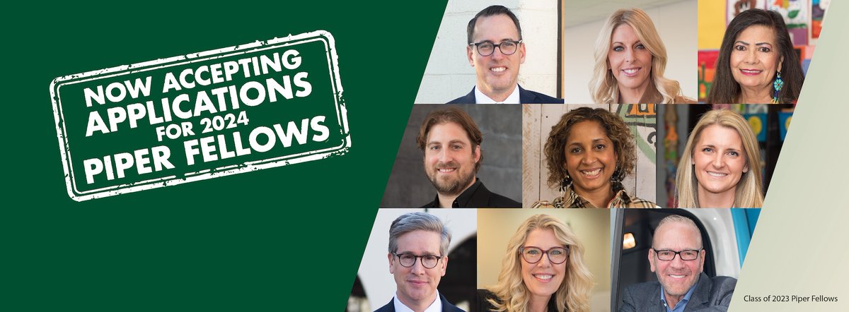 Less than a month until Piper Fellowship applications are due! Submit yours by August 1 for a chance to become a Piper Fellow. Learn more: pipertrust.org/piperfellows