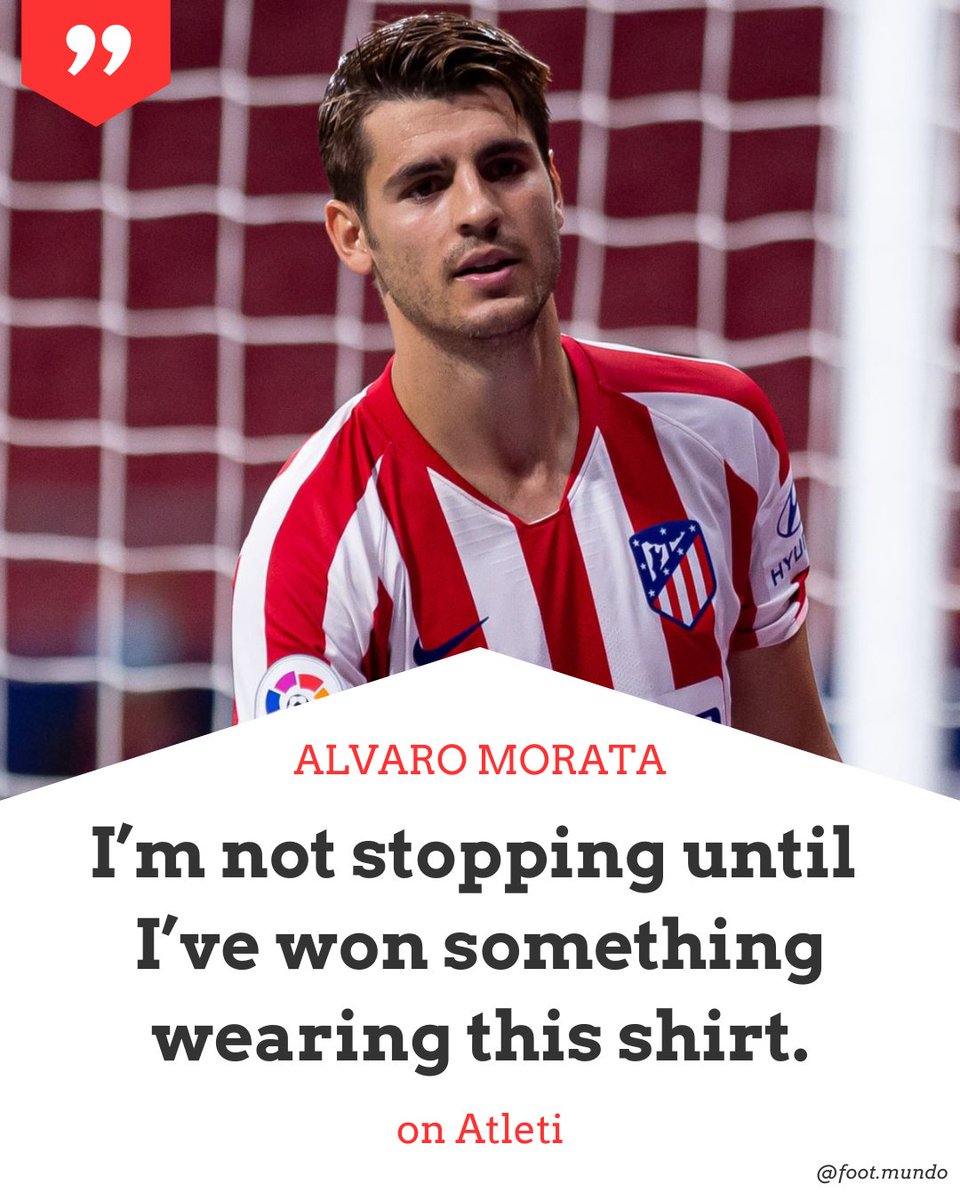 _footmundo's tweet photo. After weeks of being linked with the Saudi Pro League, #SPA's Alvaro Morata has announced he's staying at #Atelti.
"I can't imagine what it's like to win this shirt and I'm not stopping until I have," he wrote on social media. https://t.co/uufTdN9Sj3