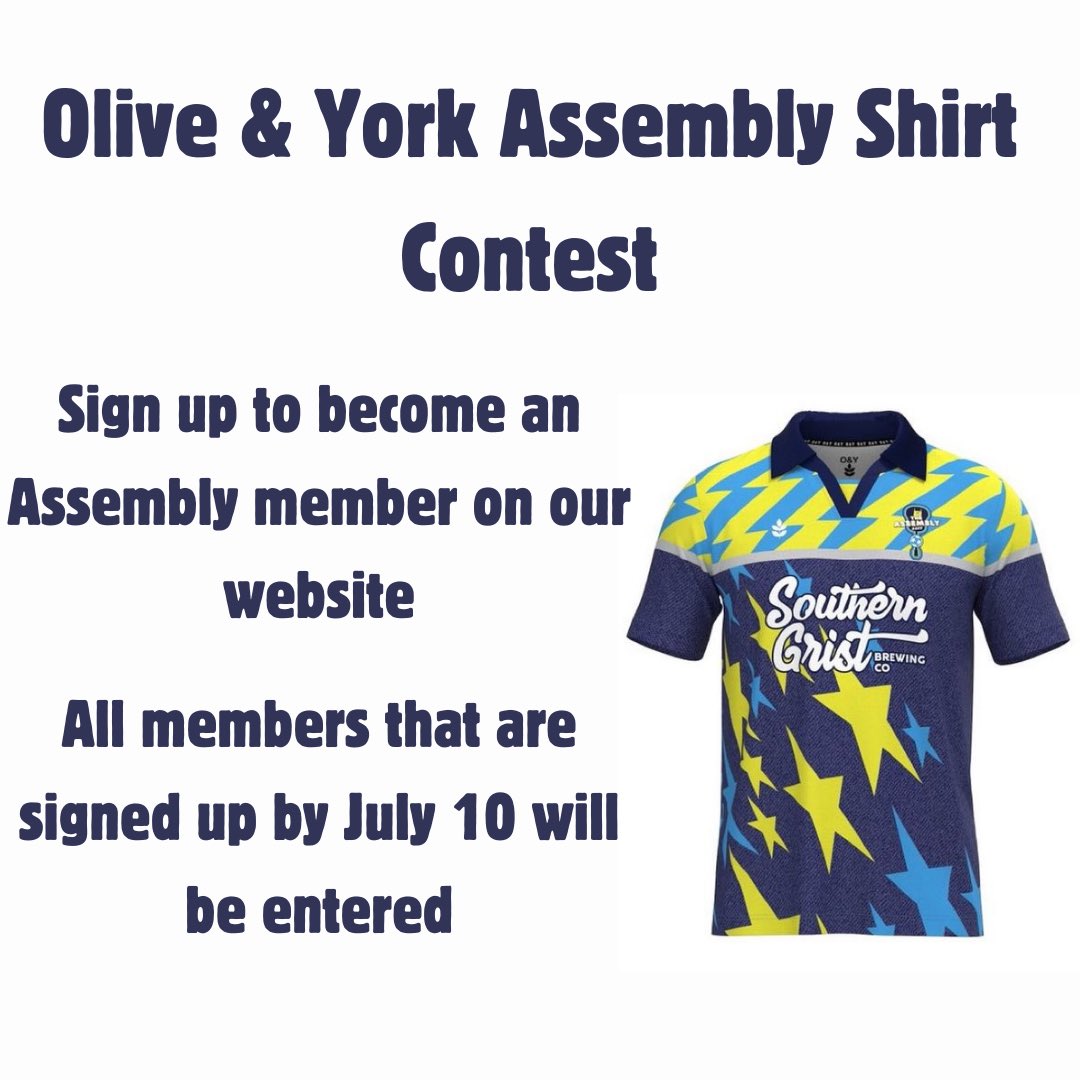 TheAssemblyNash's tweet image. Contest time!   Become a 2024 member of The Assembly and you can win our new shirt from @olive_york.  If you’re already a member you’ll be on the drawing as well.  Sign up before 7/10 in our link below theassemblynashville.com/become-a-member