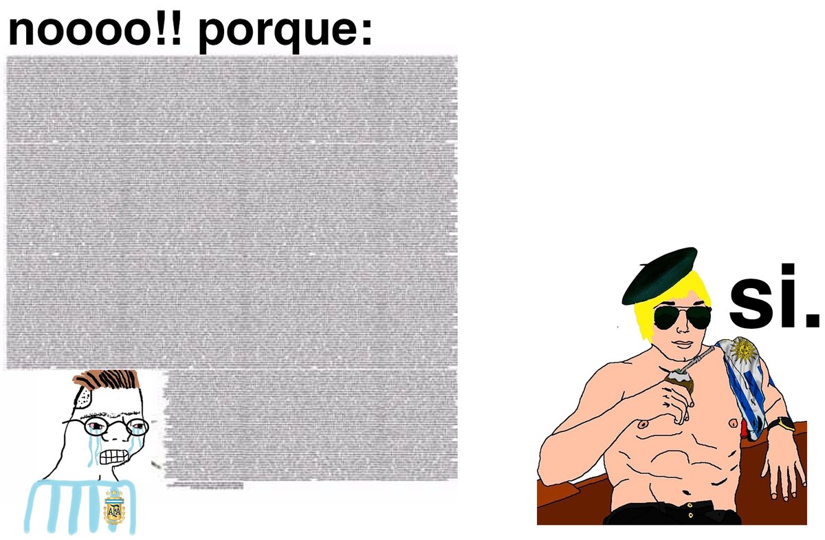 argentinos cuando les dicen que ganaron un partido robando///// uruguayos cuando les dicen que ganaron un partido robando:
