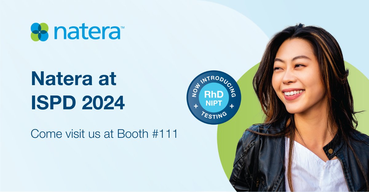 NateraWomen's tweet image. Natera at ISPD 2024 | Join us for our latest research poster presentations as well as a symposium on prenatal screening outcomes for patients with 22q11.2 deletion syndrome, and more. 
#ISPD2024 #NIPT #FetalRhD #PrenatalDiagnosis @ISPDHQ