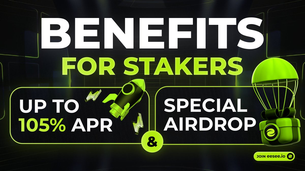 Shoutout to eesee stakers! 📣

We truly appreciate our stakers' contribution to eesee ecosystem and we're glad to provide them the best possible benefits: 

🔸 One of the highest APR — With the option to pick between fixed &amp; flexible pools, you can stake your tokens with up to