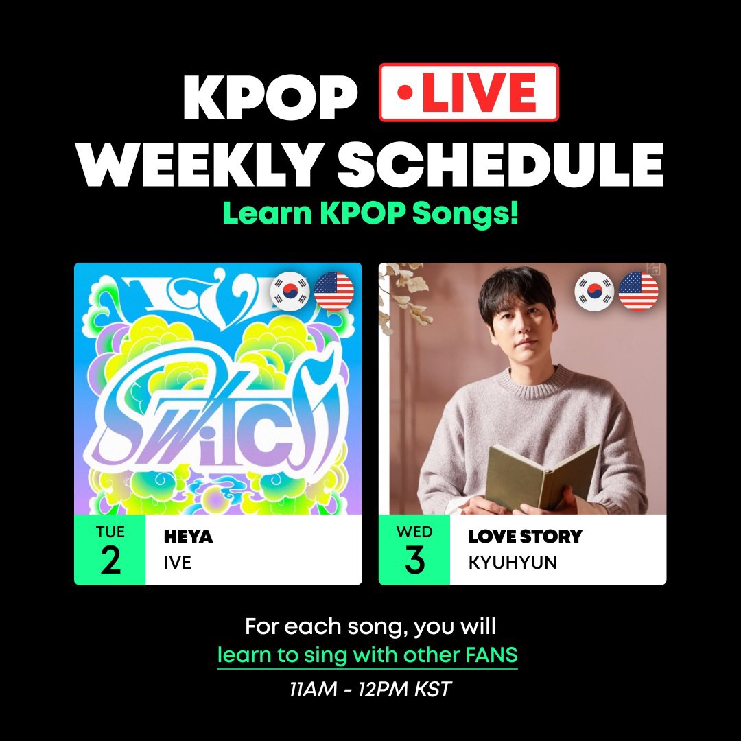 jjaann_global's tweet image. 🔥CALLING #Kyupiter to takeover #JJAANN today🔥

Today alongside Singer Intae learn 
💙Love Story by @GaemGyu 💙

💚Cost: 10 JJAANN Coins (1 USD)💚

👑8PM CDMX
👑9PM COL-PER
👑10PM CHILE
👑11AM KST

SSONGCL. Kpop Vocal Lesson
Ticket Link:
jjaann.app.link/Fle7r8UnUKb