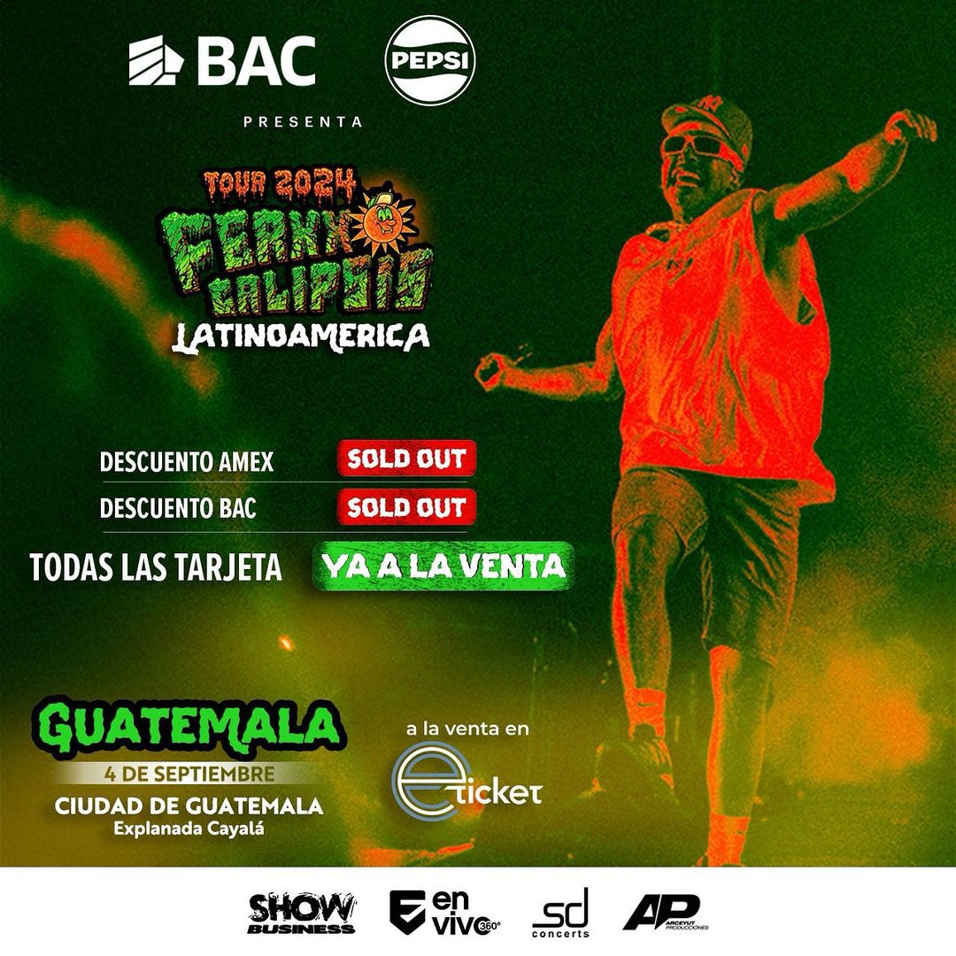 SDConcertsGT's tweet photo. ¡AGOTADO descuentos Bac y Amex!
YA A LA VENTA TODAS LAS TARJETAS 💳
🎟️ÚNICO PUNTO DE VENTA OFICIAL @eticketgt https://t.co/TDyFsuJ4ap