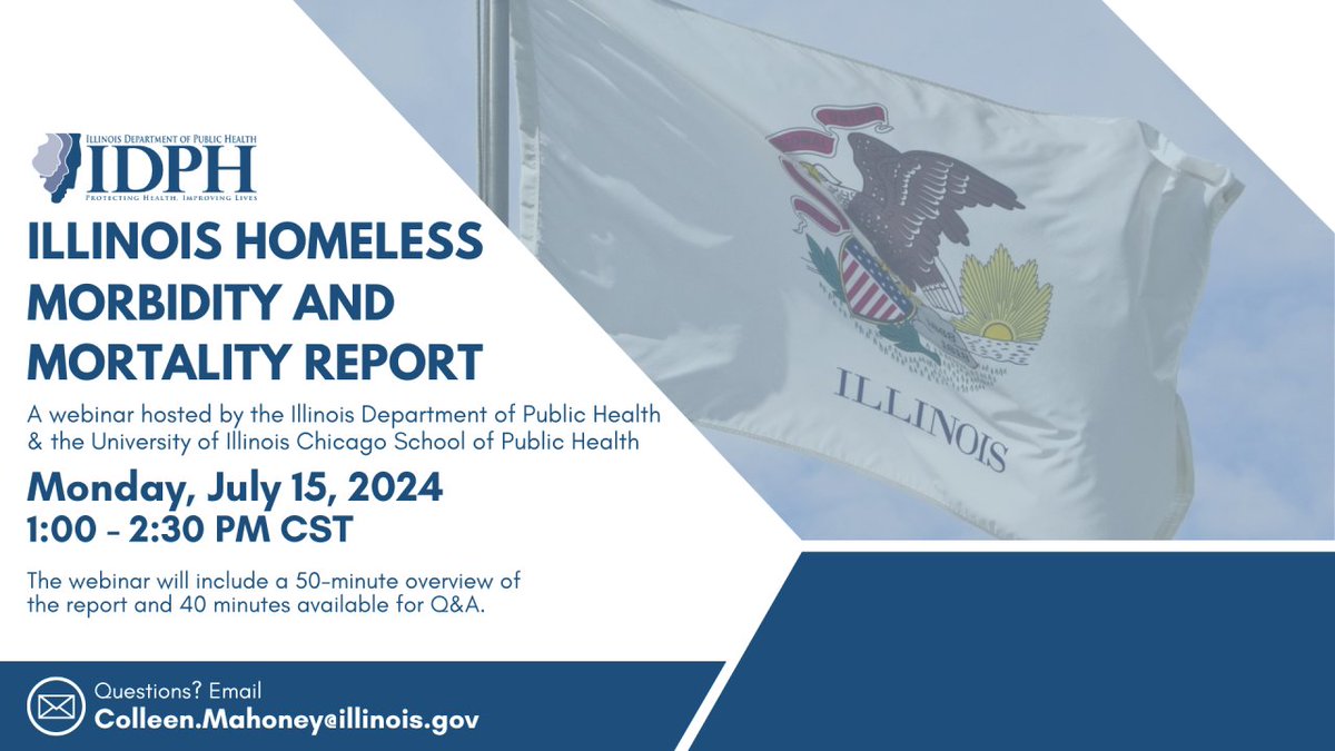 UIC School of Public Health (@uicpublichealth) on Twitter photo Register today for a webinar co-hosted by <a href="/IDPH/">IDPH | Illinois Department of Public Health</a> and <a href="/uicpublichealth/">UIC School of Public Health</a> on the newly released Illinois Homeless Morbidity and Mortality Report: illinois.webex.com/webappng/sites… Register today for a webinar co-hosted by <a href="/IDPH/">IDPH | Illinois Department of Public Health</a> and <a href="/uicpublichealth/">UIC School of Public Health</a> on the newly released Illinois Homeless Morbidity and Mortality Report: illinois.webex.com/webappng/sites…