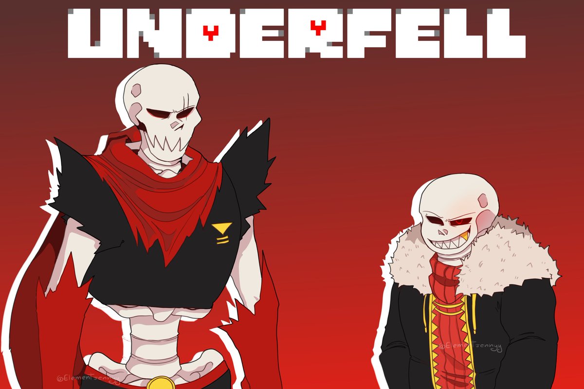 element_jennyy's tweet image. Fanart ❤
#underfell #underfellsans #underfellpapyrus #Redsans #EdgePapyrus