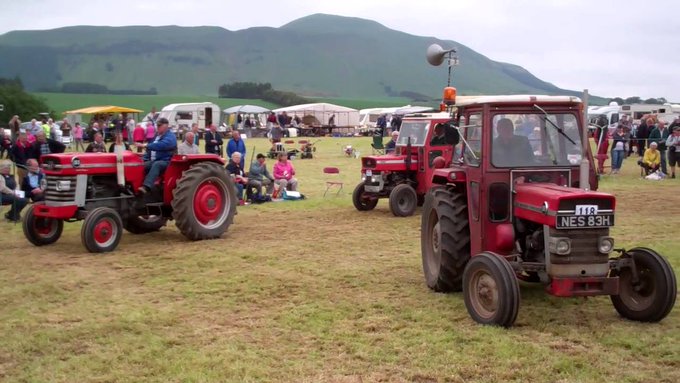 tourscotland's tweet photo. Tour #Scotland travel video Blog of #Massey #Ferguson T135 tractors on history visit and trip to Vintage Agricultural Machinery Rally by #Strathmiglo, #Fife. Massey Ferguson was founded in 1847 in #Newcastle, #Ontario, #Canada, by Daniel Massey https://t.co/273JARgEd6 https://t.co/09GNR8ltQZ