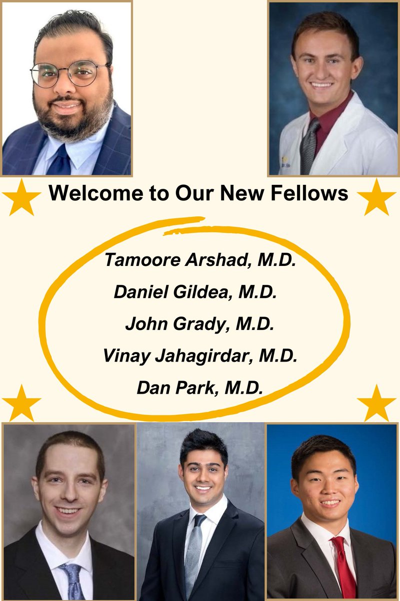 Always an exciting time when new fellows join us. Best wishes for a fulfilling fellowship program at <a href="/VCUHealth/">VCU Health</a> <a href="/VCU/">VCU</a>! <a href="/dr_gildea/">Daniel Gildea, MD</a> <a href="/JTGrady02/">John Grady</a> <a href="/vinayjaha/">Vinay Jahagirdar</a>