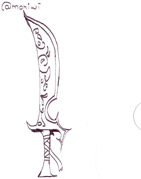 m_oniwi's tweet photo. Cursed Curved Blade of Winds (me like) #art #weaponconcepts #conceptart #deepwoken https://t.co/dLlVxAufME