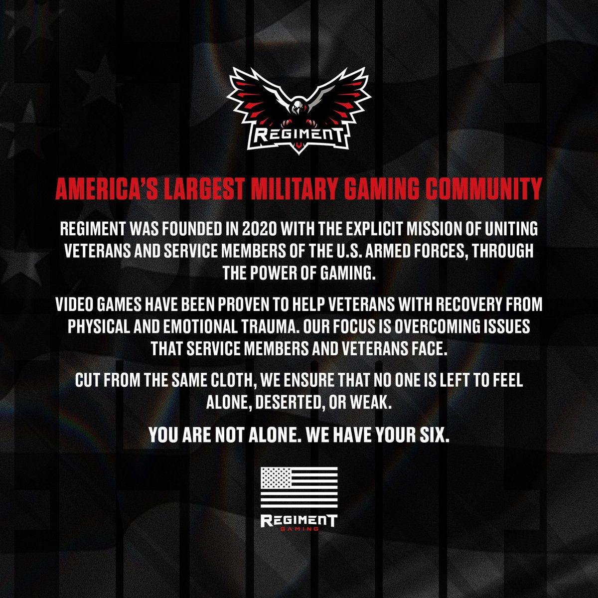 Entxurage's tweet photo. Tomorrow we are expecting anywhere between 5,000 - 10,000 Military Veterans to join @RegimentGG’s Discord server! 🤯 

We started 2023 with 10,000 members. 

We started 2024 with 25,000 members.  

My goal is to begin 2025 with 75,000+ members. 

Slowly but surely, every #Military Service Member & #Veteran will know about REGIMENT!