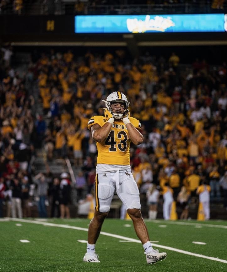 CoachTui's tweet image. My son got his gear up! Get ur official #43 Shae Suiaunoa Wyoming Football gear and other clothing merchandise! 🤠🏈Click link: athletesthread.com/search?q=shae+…