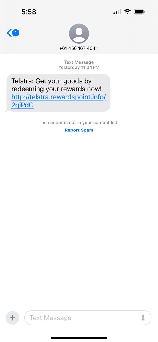 Anne-Maree Leonard (@a_m_leonard) on Twitter photo Can <a href="/Telstra/">Telstra</a> please do more to stop the fake messages pretending to be Telstra please? 
Every… single… day…. 
Oh and the Coles “redeem your points scam” 
Cmon telcos. Anyone else get these on a daily basis? Can <a href="/Telstra/">Telstra</a> please do more to stop the fake messages pretending to be Telstra please? 
Every… single… day…. 
Oh and the Coles “redeem your points scam” 
Cmon telcos. Anyone else get these on a daily basis?
