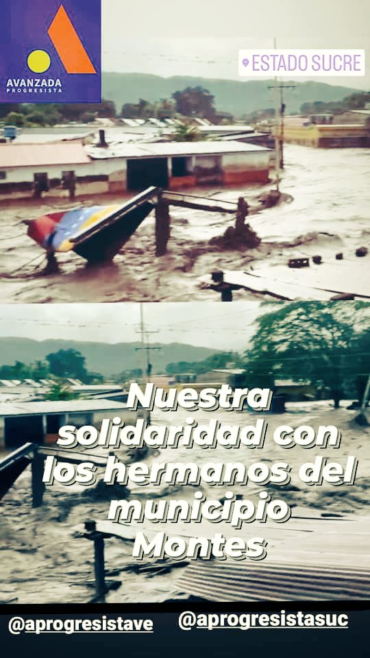 ApLourmar's tweet photo. Desde Avanzada Progresista Municipio Arismendi en el estado Sucre, nos solidarizamos con nuestros compañeros del municipio Montes debido a los daños causados por el huracán Beryl. Juntos Avanzamos, 🙏🏻unidos en oración @luisromeroc @aecarri @AProgresistaSuc @AProgresistaVE https://t.co/iyUbd1UmWp