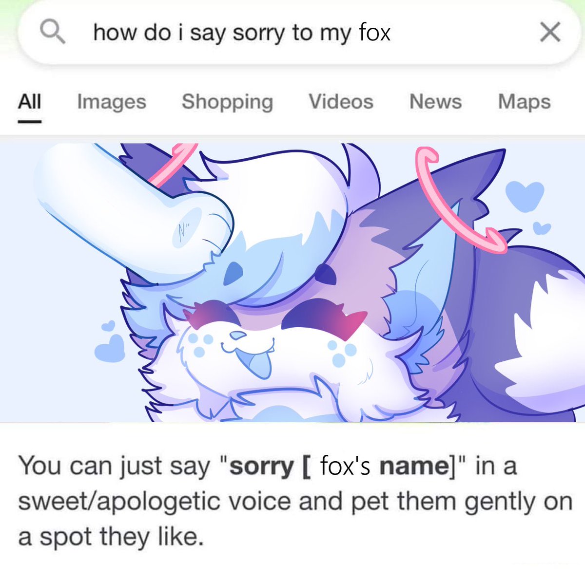 sweetstarcosmic's tweet image. How to say sorry to your fox 🦊