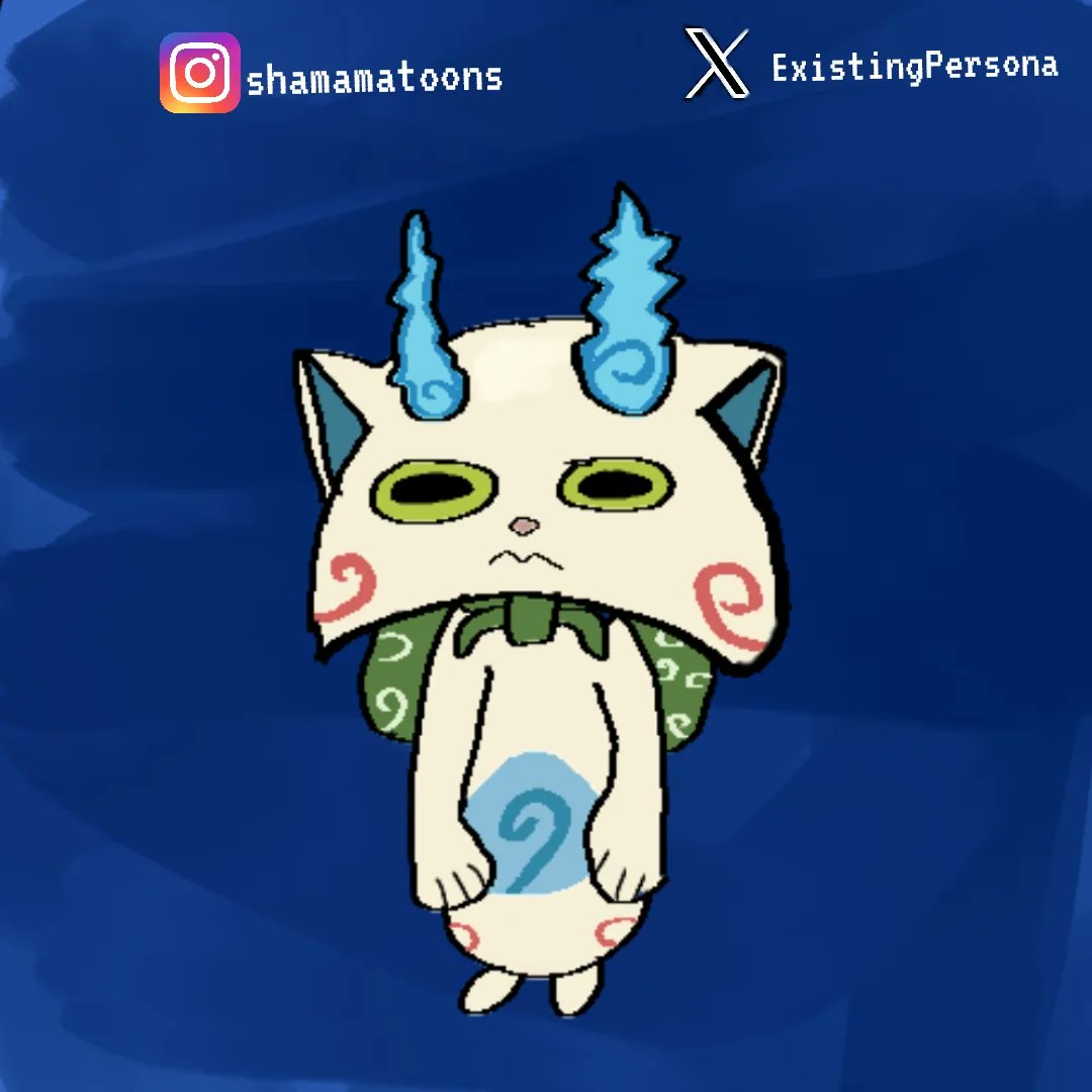 ExistingPersona's tweet image. Oh ma swirls!!

Who should I draw next? I'm thinking Vector the crocodile but who do you think? 🤨

#komasan #yokai #yokaiwatch #art #artist #cartoon #anime