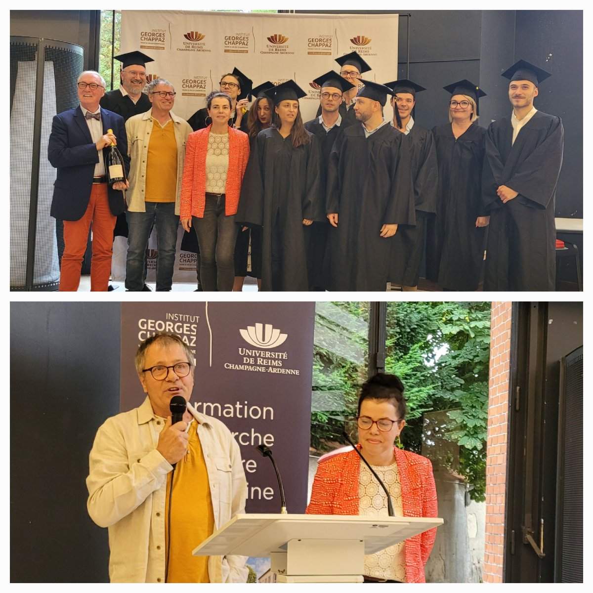 Christophe Clément (@clement_urca) on Twitter photo Très heureux de participer à la remise des diplômes de - Management de l'oenotourisme - et - Bièrologie. Félicitations à tous, bravo à l'équipe pédagogique et merci aux partenaires. <a href="/universitereims/">Université de Reims Champagne-Ardenne</a> <a href="/IGChappaz/">Institut G.Chappaz</a> Très heureux de participer à la remise des diplômes de - Management de l'oenotourisme - et - Bièrologie. Félicitations à tous, bravo à l'équipe pédagogique et merci aux partenaires. <a href="/universitereims/">Université de Reims Champagne-Ardenne</a> <a href="/IGChappaz/">Institut G.Chappaz</a>