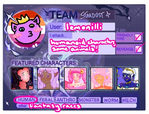 lemonilli's tweet image. it's artfight time! 💛
 #artfight