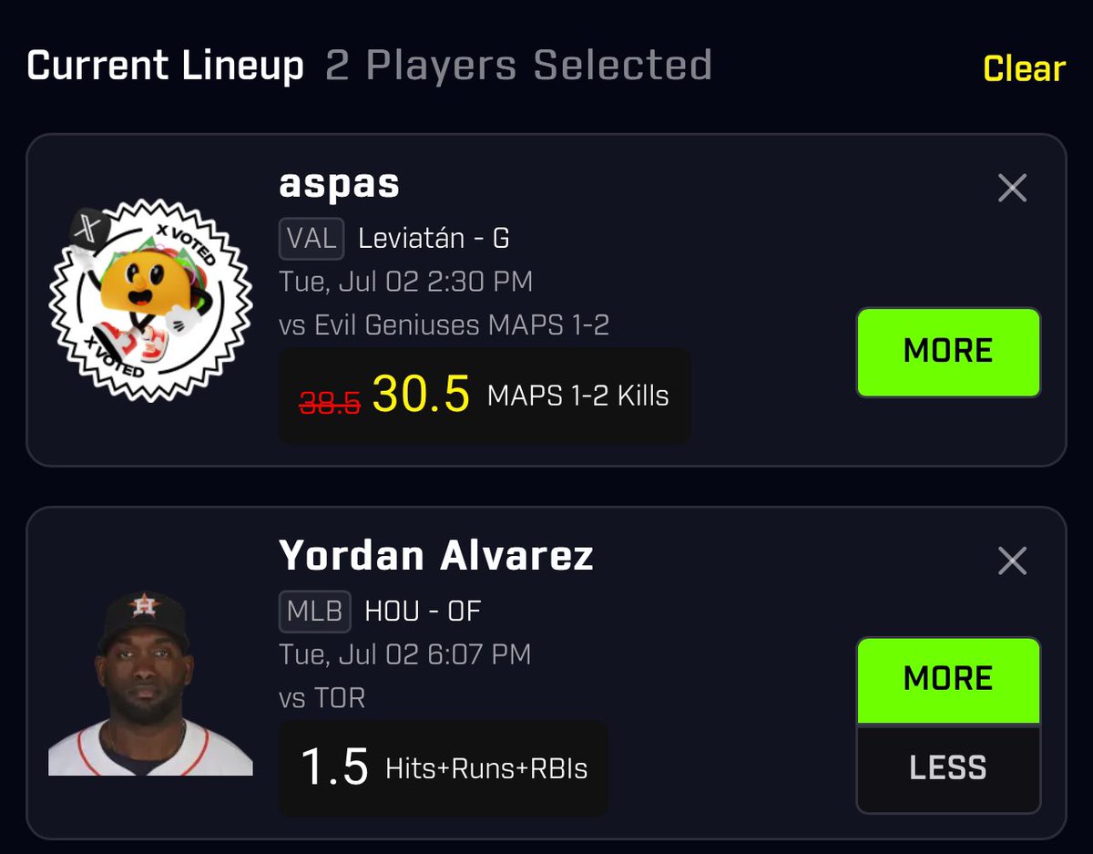 Furnacepicks's tweet image. Prizepicks Taco Slip 🌮 $25 to one person who likes + RTs if we cash!! 

250 for a 25x 🧨🧨

Link in bio! Discords got 15 plays already.