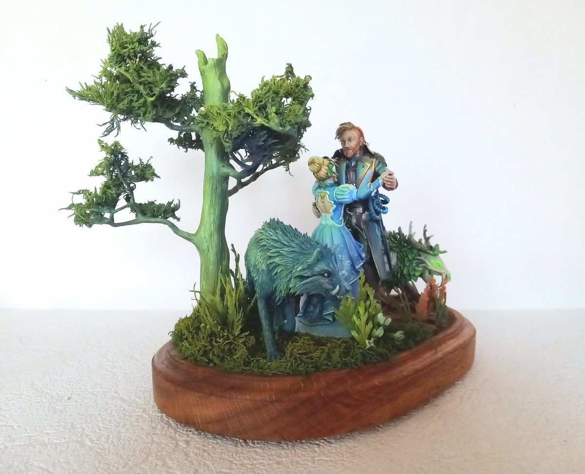 Zanafia_'s tweet photo. The lovers of de Cursed Woods.
I recently finished this scene that I started in January. It represents the role-play characters of two World of Warcraft players.

@Warcraft @Warcraft_FR
#worldofwarcraft #sculpture #handmade #art https://t.co/14exkxR9uk