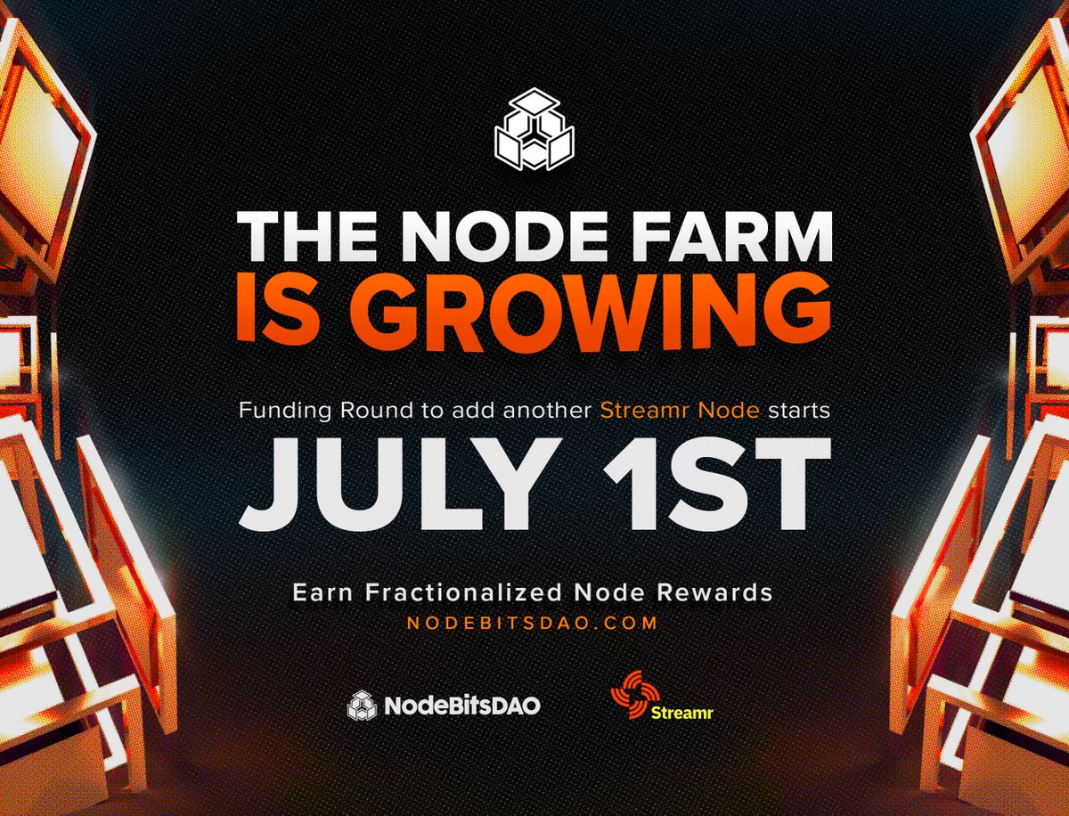 Our latest $NodeBitsDAO funding round is live on <a href="/openfund_com/">Openfund</a> 
 
Help us expand the capacity of our @streamr Operator and earn passive $DeSo rewards and #NFTs while contributing the infrastructure that powers #Web3! 
 
 openfund.com/d/NodeBitsDAO