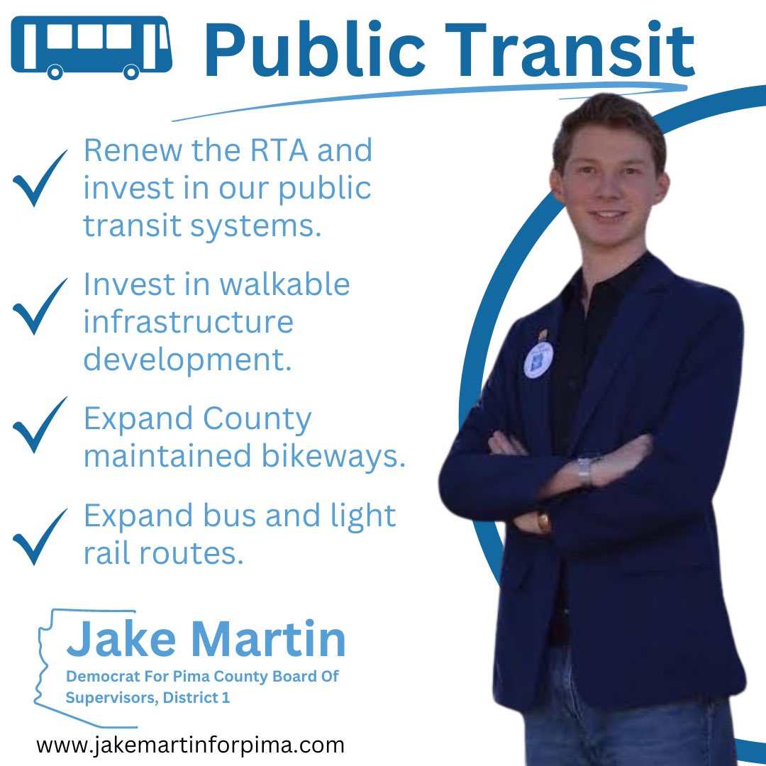 JakeMartin_Pima's tweet photo. Public transit is close to my heart. When I got my first internship at 14, I used to have to walk 3 miles just to get to a bus stop. Not everyone can do that. We’re losing economic opportunity and locking people out of work by continuing a lackluster public transit system. https://t.co/6DImCyNpd7