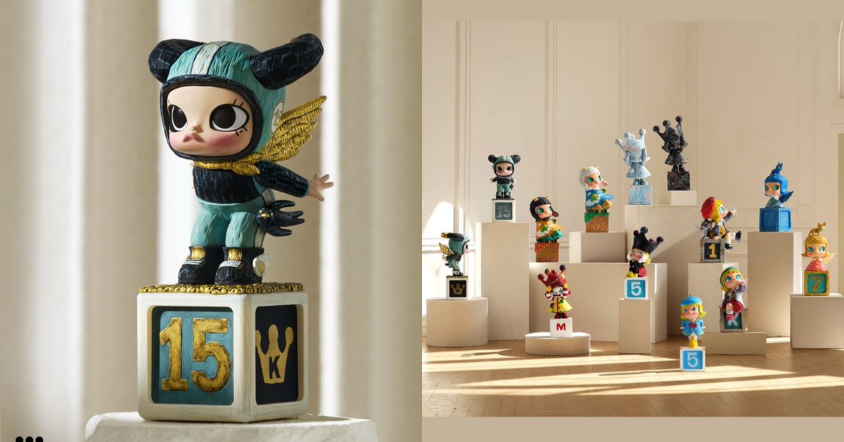 iamNakpaiya's tweet photo. Popmart อัพเดตหน้าลิ้งน้อง Molly Anniversay Statues Classical Retro 2 ละ วางขายวันที่ 05/7 เวลา 9:00 น้า 🧸