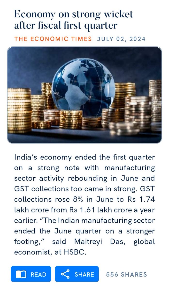JayantiBD's tweet photo. Economy on strong wicket after fiscal first quarter
https://t.co/Usur50PJz9

via NaMo App https://t.co/3mNG5OFvxS