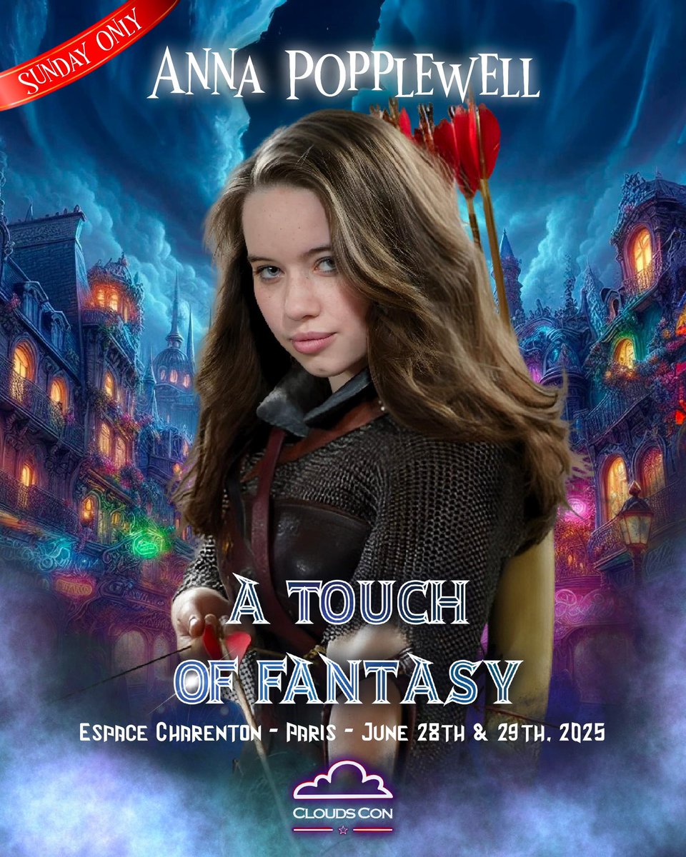 StarsConvs's tweet photo. #ATOF #ATouchOfFantasy ✨

Nous sommes enchantés et fiers de vous annoncer la venue de ANNA POPPLEWELL pour la A TOUCH OF FANTASY à Paris!

🗓️ Dimanche 29 Juin 2025 UNIQUEMENT
📍Espace Charenton, 327 rue de Charenton 75012 PARIS 🇫🇷
-------
We are so enchanted to announce that ANNA POPPLEWELL is our 6th guest for our #ATouchOfFantasy convention next June in Paris ✨

🗓️ June 29th, 2025 ONLY
📍 Espace Charenton, 327 rue de Charenton 75012 PARIS 🇫🇷

🎟️ https://t.co/Q7jjsE9vB4

#AnnaPopplewell #Narnia #Reign