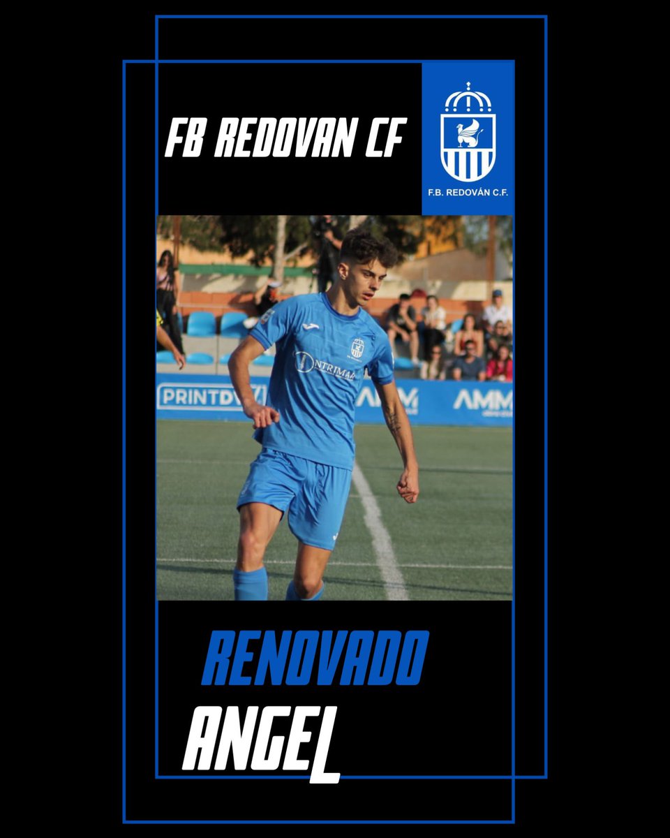 RedovanCf's tweet image. ⚽️ RENOVADO 💙

Ángel Fernández continuará la temporada 2024/2025 como jugador del FB Redován CF. 🤝🏼

Ángel cumplirá su 3ª temporada como jugador del primer equipo. Delantero joven con calidad y gol. Un lujo seguir teniéndolo en el Duana.

#FBRedovánCF