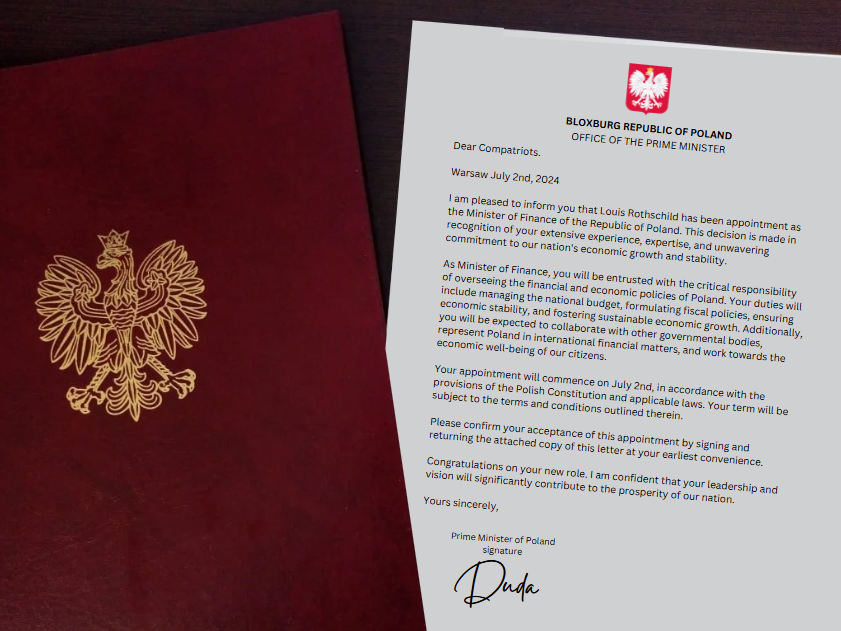 Louis Rothschild | Appointment as Finance minister July 2nd, 2024.