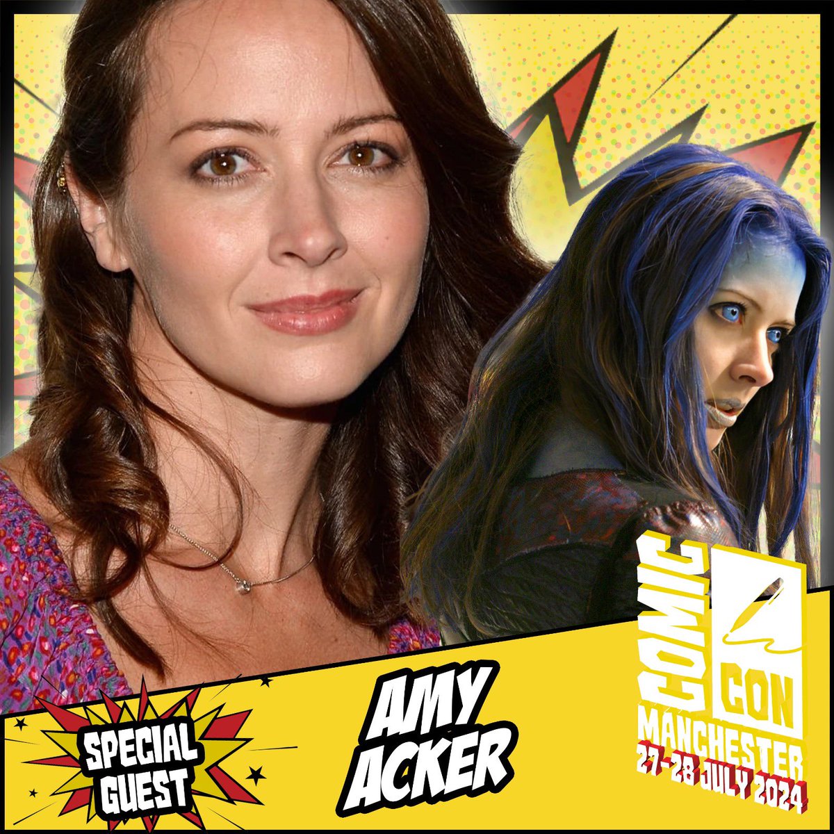 Comic Con Manchester welcomes Amy Acker (<a href="/AmyAcker/">Amy Acker</a>), known for projects such as Angel, Person of Interest, The Gifted, Cabin in the Woods, and many more.

Appearing 27-28 July!

Tickets: comicconventionmanchester.co.uk