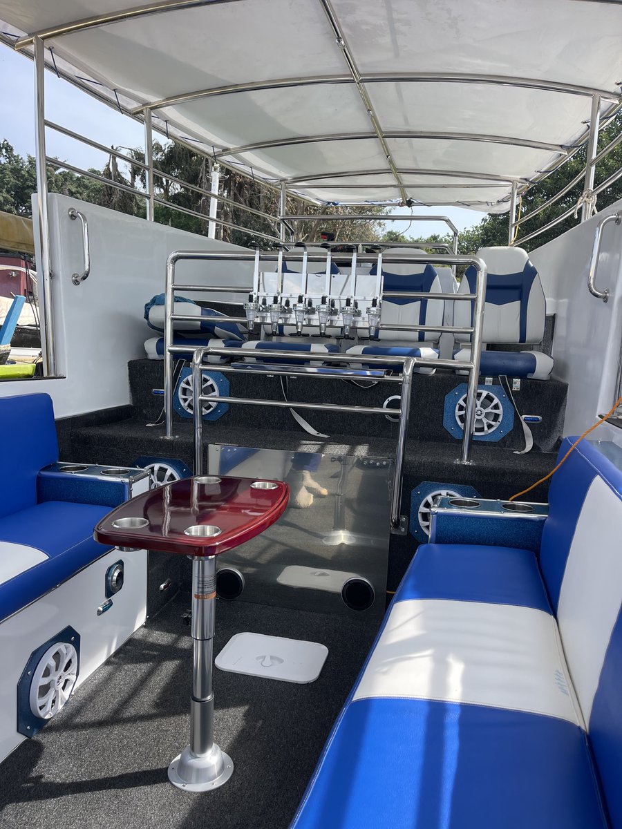 Dolphin boat lounge party boat from “MILES MARINES”