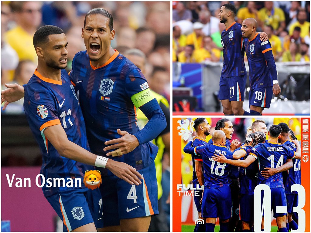Ali_VanOsman's tweet photo. 🔶فوز مستحق لهولندا بثلاثية نظيفة على رومانيا والتأهل للربع نهائي بأداء عالي وسيطرة كاملة عالمباراة 
#HupHollandHup🧡🦁
#EURO2024  | #ROUNED0_3
𝐐𝐔𝐀𝐑𝐓𝐄𝐑-𝐅𝐈𝐍𝐀𝐋𝐒! 🇳🇱 https://t.co/tVobiISKV7