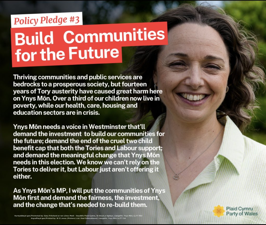 🗒️I’m asking you to put your trust in me on Thursday, and elect me to be Ynys Môn’s next MP.

Here’s my 3 point plan to get Ynys Môn moving👇

🧵