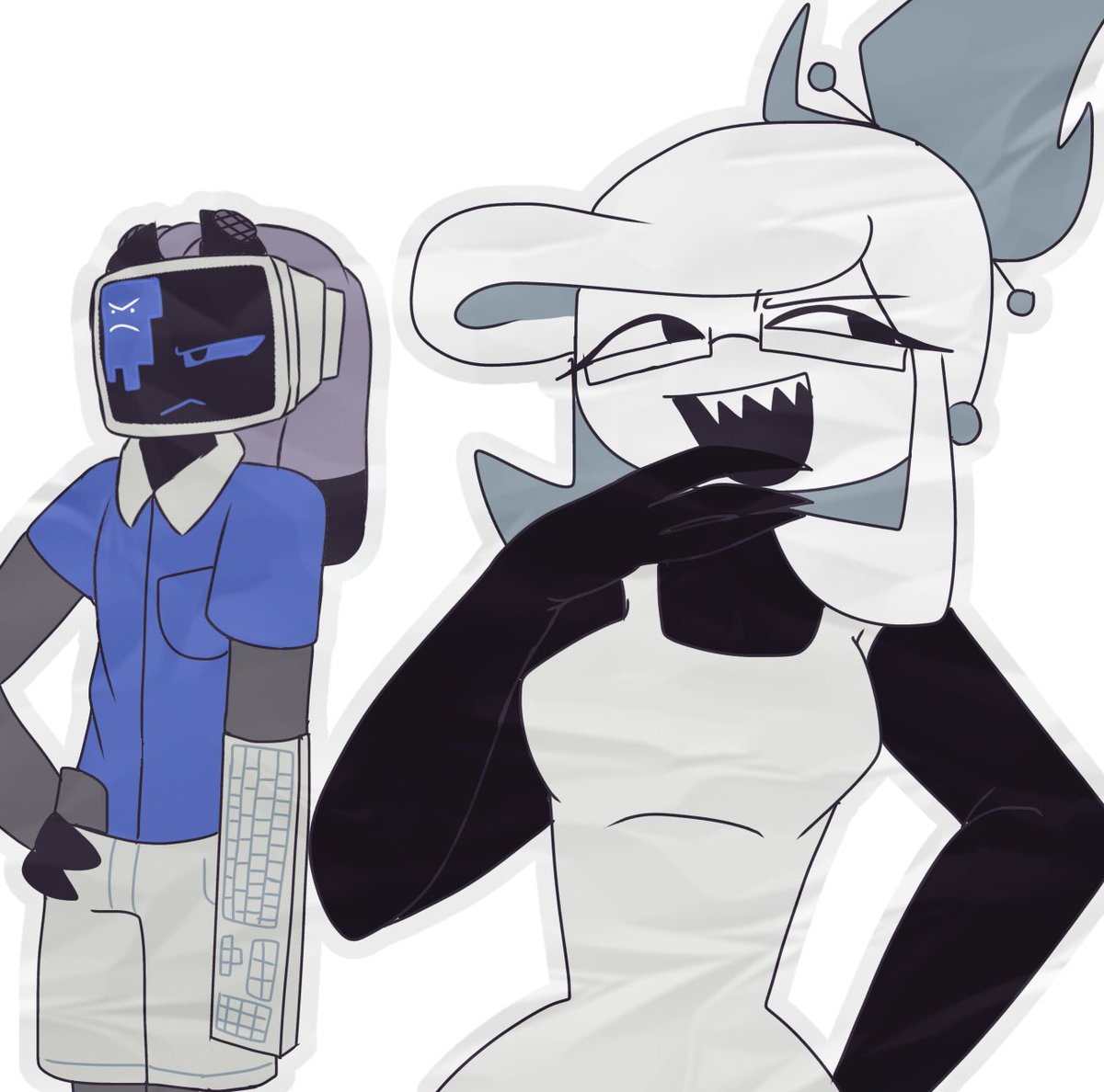 sobbydroplet's tweet image. Best friends but at what cost?
#FPEOCs #art #ibispaint #fundamentalpapereducationoc #RogueCitySchoolFPEAU #RCS @Fr0ggB01