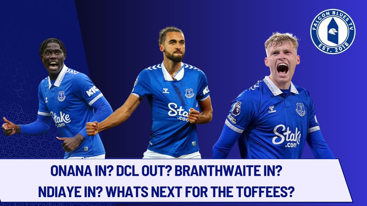 ONANA OUT? DCL OUT? BRANTHWAITE IN? NDIAYE IN? WHAT'S NEXT FOR THE TOFFEES?
Paul and Ged chat about ins and outs at the toffees 
Please like and subscribe on the link below 💙⬇️⬇️⬇️
youtu.be/ODZi-hmnJB4?si…