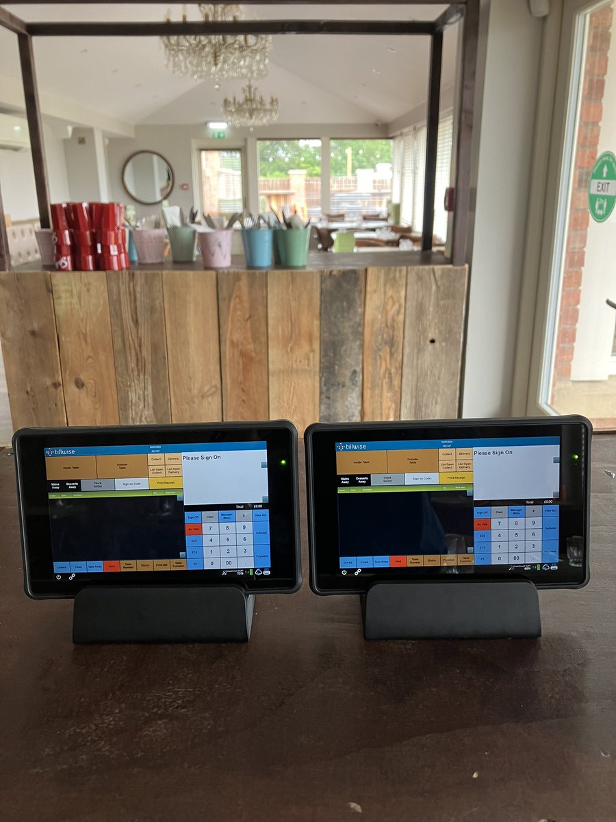 Tillwise (@tillwise) on Twitter photo 2 Tablets installed at <a href="/CroesWxm/">Croes Howell</a> ✅
They will be able to send drink items directly to the bar and food items directly to the kitchen with a press of a button, from any table whether it’s inside or outside.
Table service made easy… 🤌
<a href="/richwatkin/">Richard Watkin</a> <a href="/jordandavies98/">Jordan</a> <a href="/bircham_d/">Don Bircham</a> 2 Tablets installed at <a href="/CroesWxm/">Croes Howell</a> ✅
They will be able to send drink items directly to the bar and food items directly to the kitchen with a press of a button, from any table whether it’s inside or outside.
Table service made easy… 🤌
<a href="/richwatkin/">Richard Watkin</a> <a href="/jordandavies98/">Jordan</a> <a href="/bircham_d/">Don Bircham</a>
