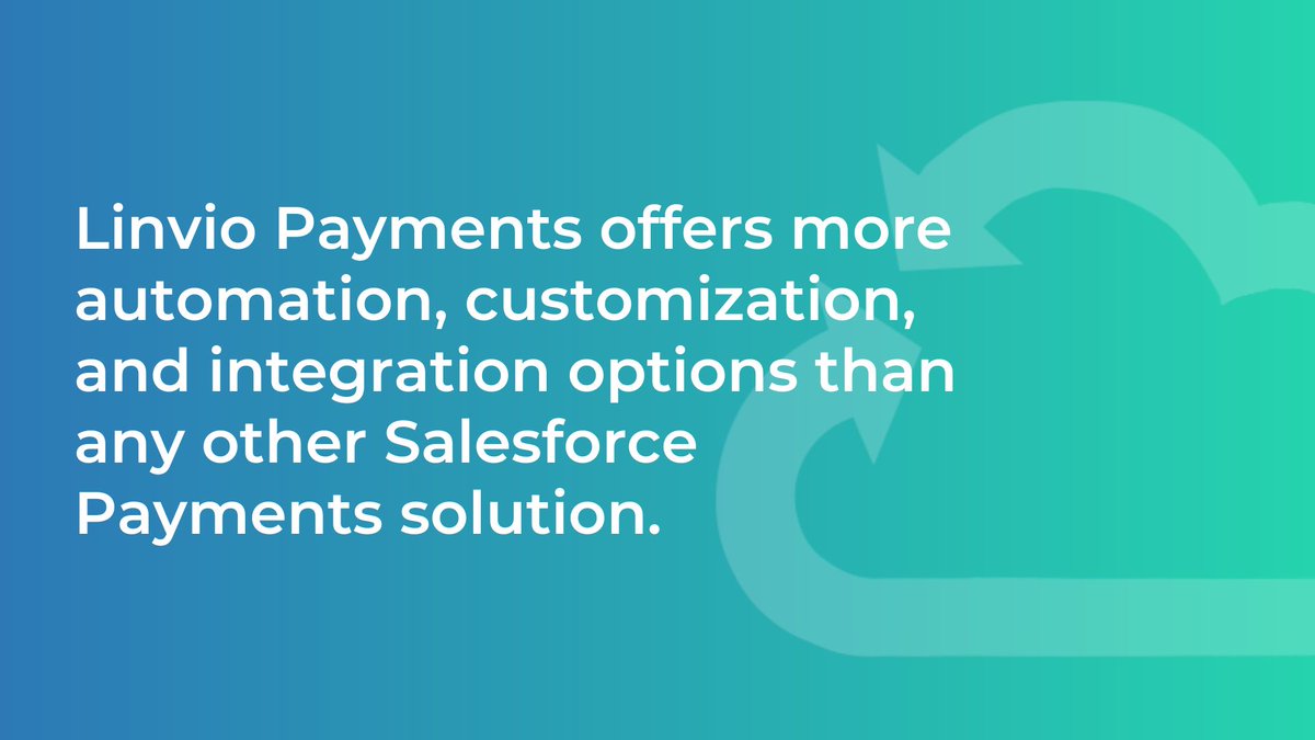 Linvio's native payments solutions offer the most flexibility to run your business the way you like!

We will even help with a few free sample automations to get started.

appexchange.salesforce.com/appxListingDet…

#Linvio #Payments #Salesforce #Flow #Automation