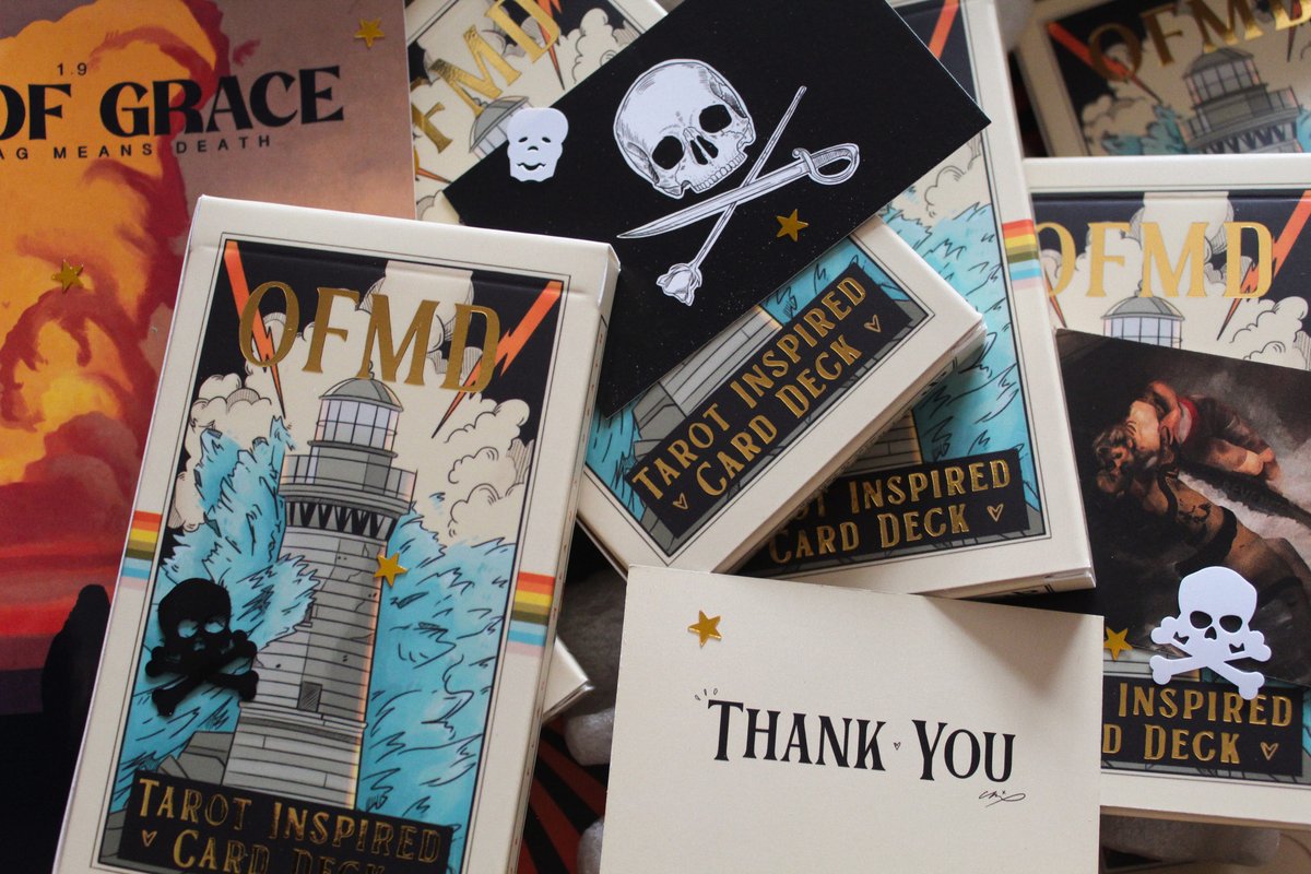 as this is my last OFMD tarot card run i want to do another GIVEAWAY!! just like and retweet this tweet and i will choose a winner in 24 hours!!🖤✨️