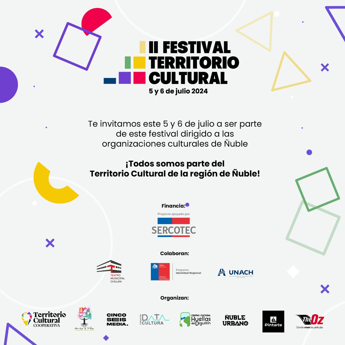 Este fin de semana estaremos en Chillán, participando del II Festival Territorio cultural. Nos vemos! <a href="/teatrochillan/">@Teatro Municipal de Chillán</a> <a href="/culturas_nuble/">Culturas Ñuble</a> <a href="/ladiscusioncl/">La Discusión</a> @sercotecnuble