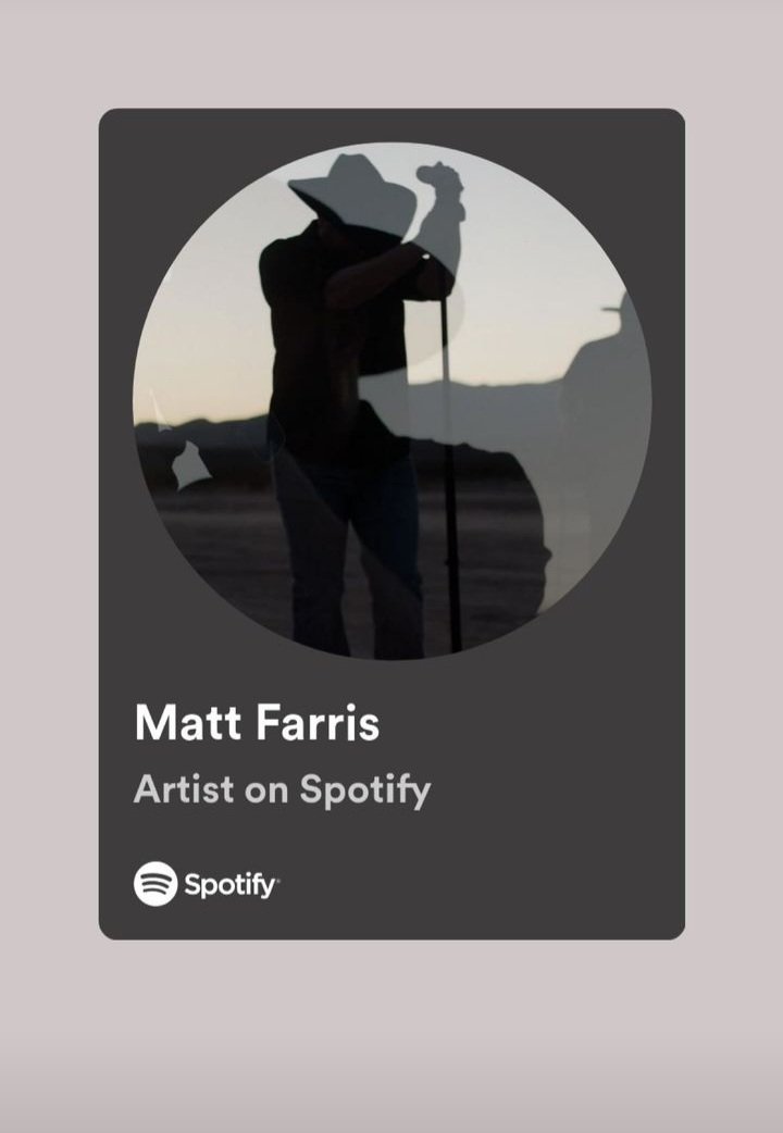 Follow <a href="/Mattfarriscntry/">Matt Farris</a> on <a href="/Spotify/">Spotify</a>.